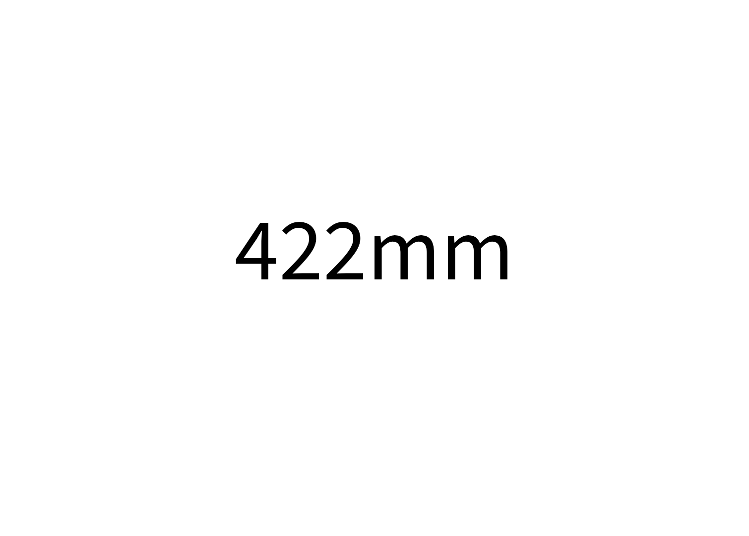 422mm