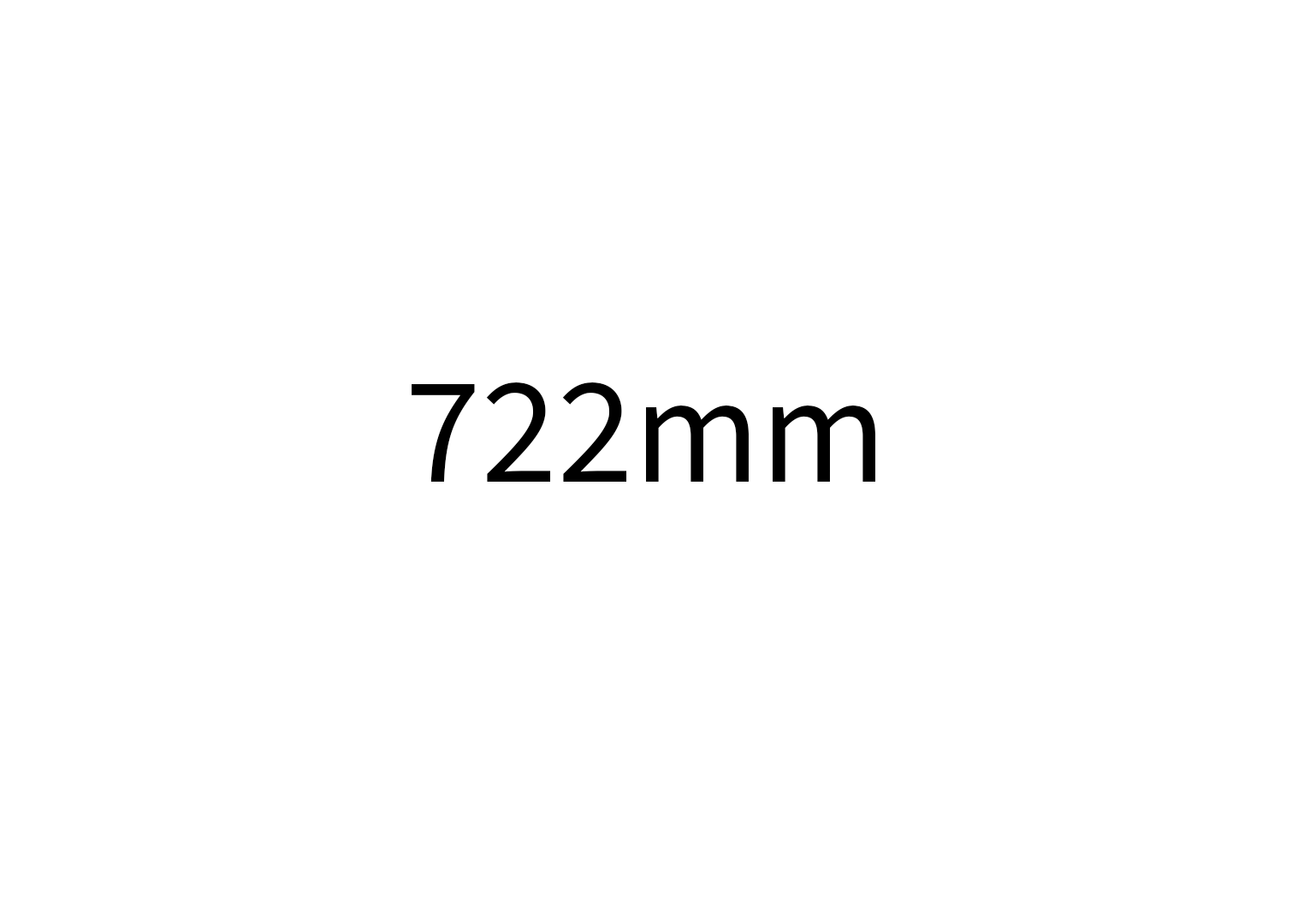 722mm