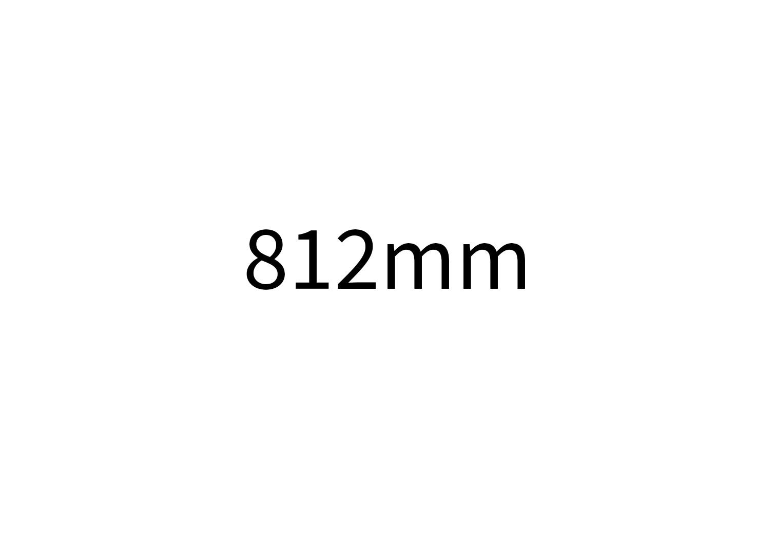 812mm