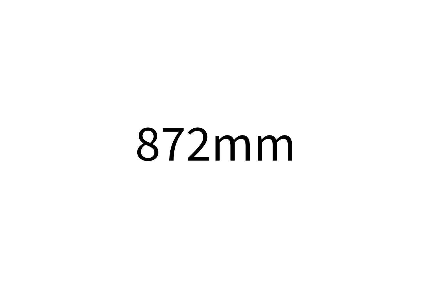 872mm
