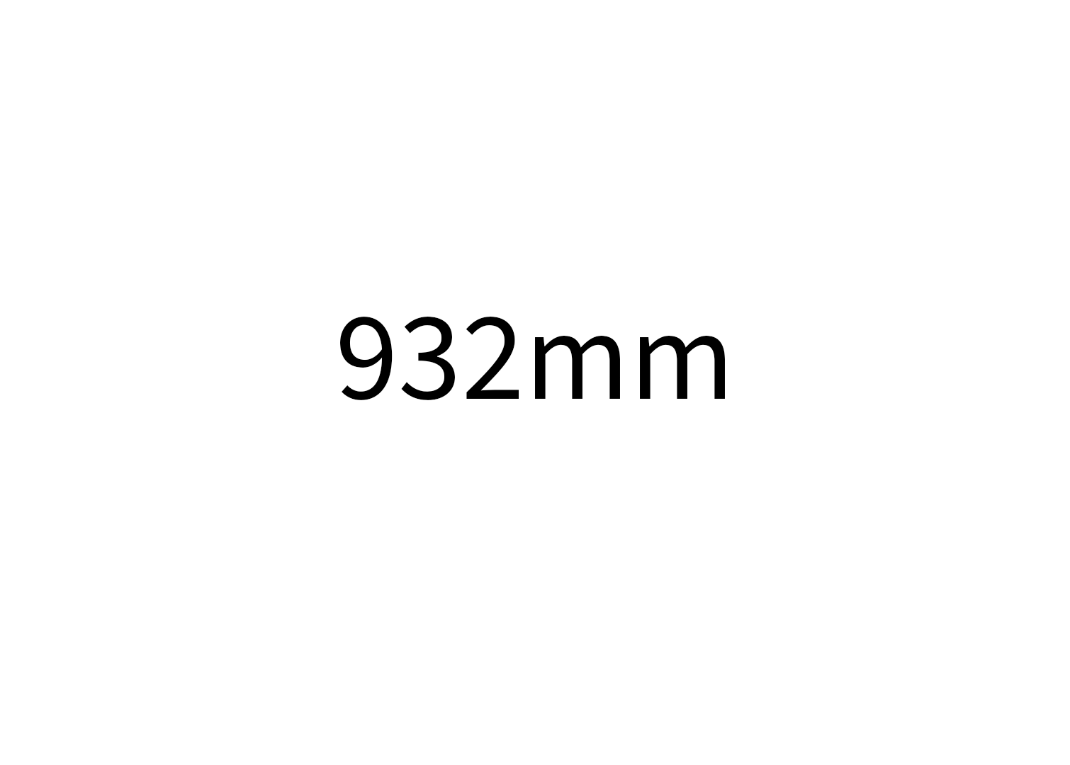 932mm