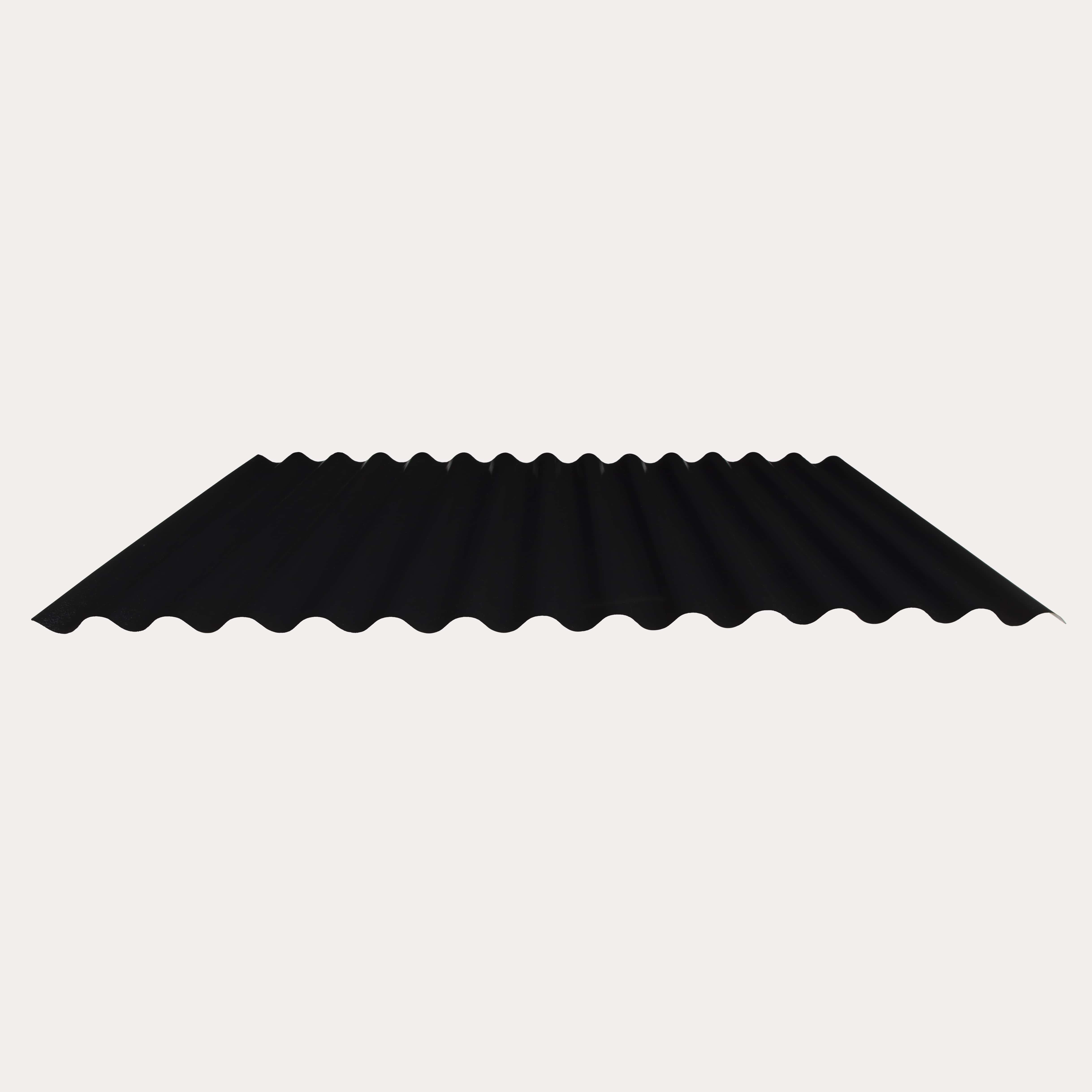 Hornsey Wrinkle Polyester Coated Corrugated Roofing Sheet (13.5/3”) - Jet Black