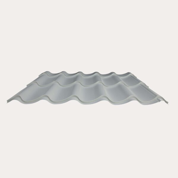 Hornsey Plastisol Coated Pan Tile Effect Roofing Sheet (33/1000) - Goosewing Grey