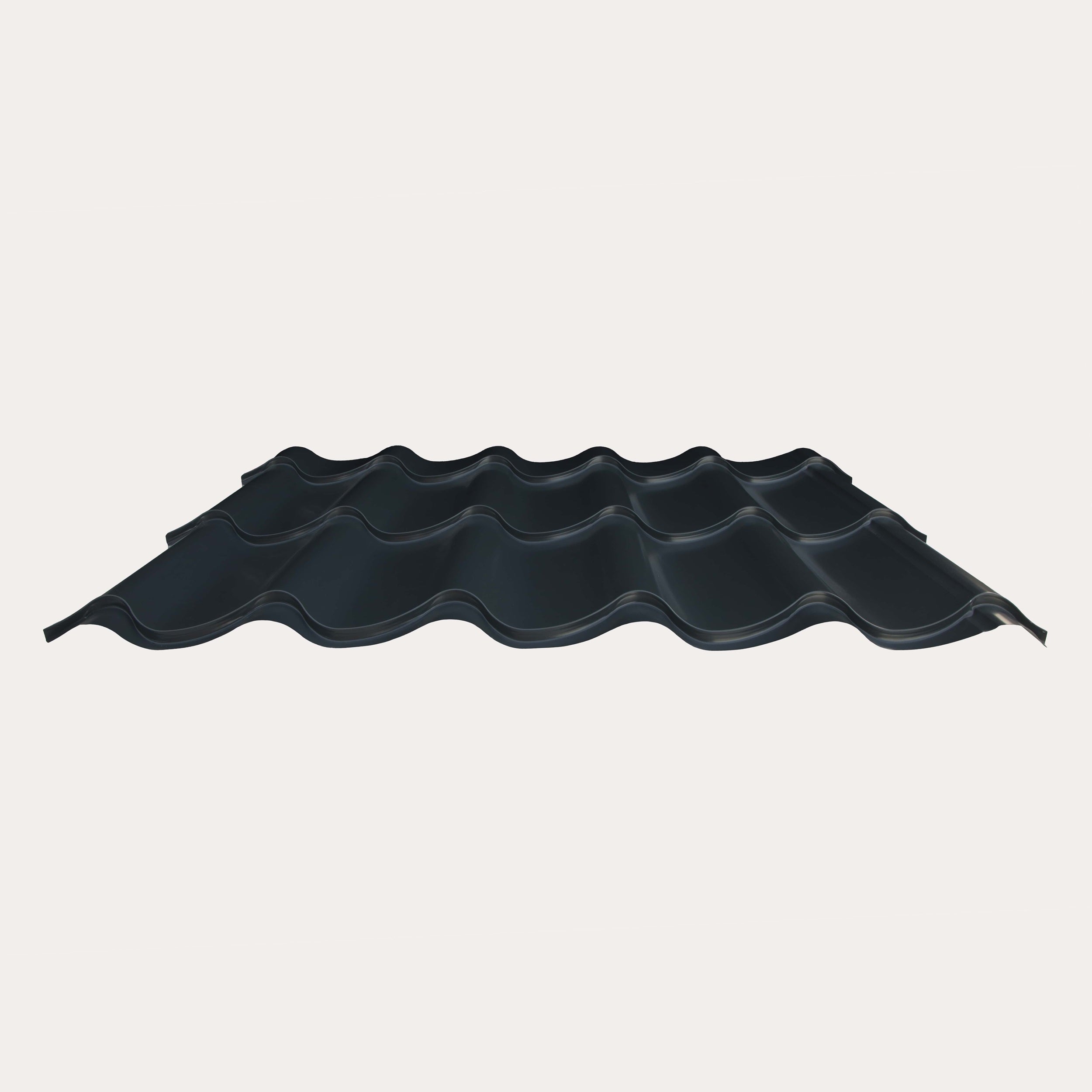 Hornsey Wrinkle Polyester Coated Pan Tile Effect Roofing Sheet (33/1000) - Juniper Green