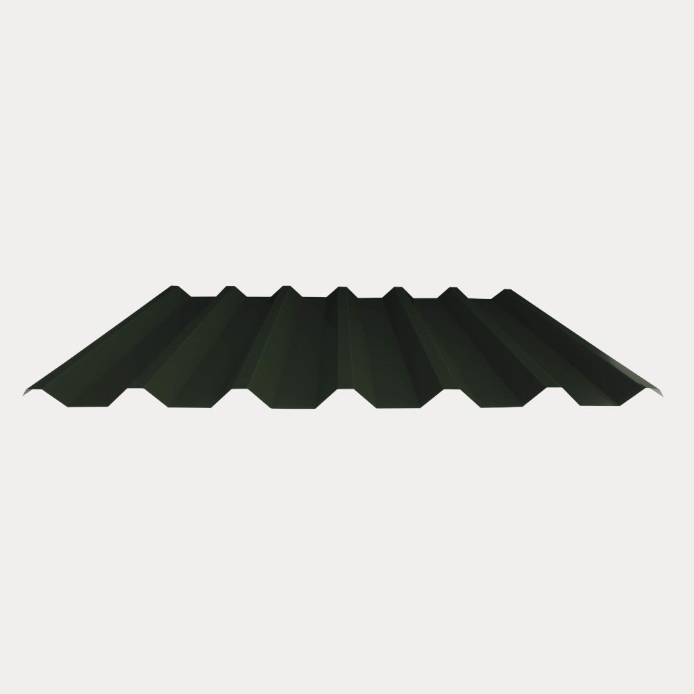 Hornsey Wrinkle Polyester Coated Box Tile Effect Roofing Sheet (32/1000) - Juniper Green