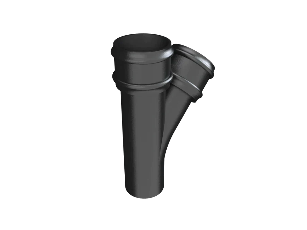 ARP Britannia Cast Iron 3" Round Uneared Downpipe Branch