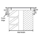 Alutec Aluminium Coloured Wall Coping Internal 90° Angle Corner - Grey