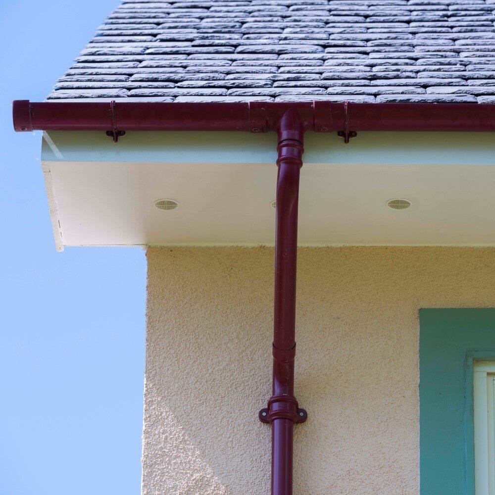 Alutec Evolve Circular Aluminium Guttering Plain Socket 63mm