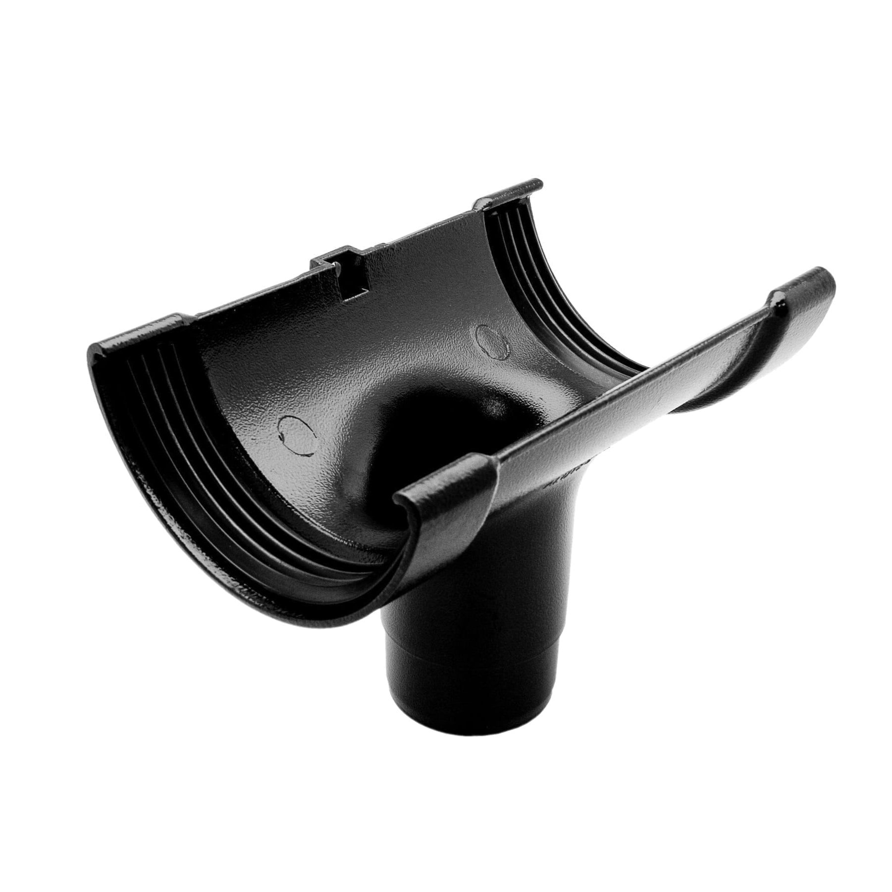 Alutec Evolve Half Round Aluminium Guttering Running Outlet 76mm
