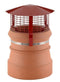 Birdguard Round Painted Aluminium Finish Chimney Cowl For Solid Fuel - Strap Fix (150mm - 240mm)