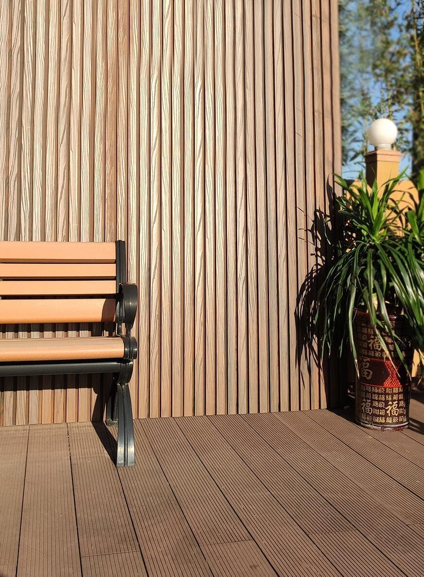 Bison Composite Cladding L Shape Corner Trim Batten - Oak