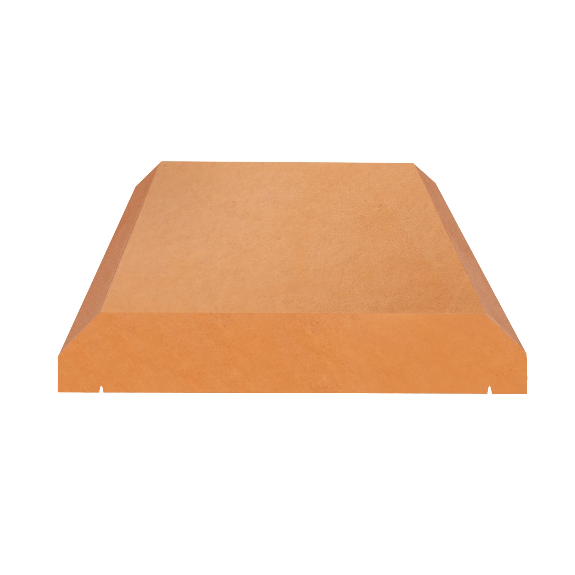 Brick red Willowcrete flat top coping stone with bevelled edges for a strong and decorative wall finish