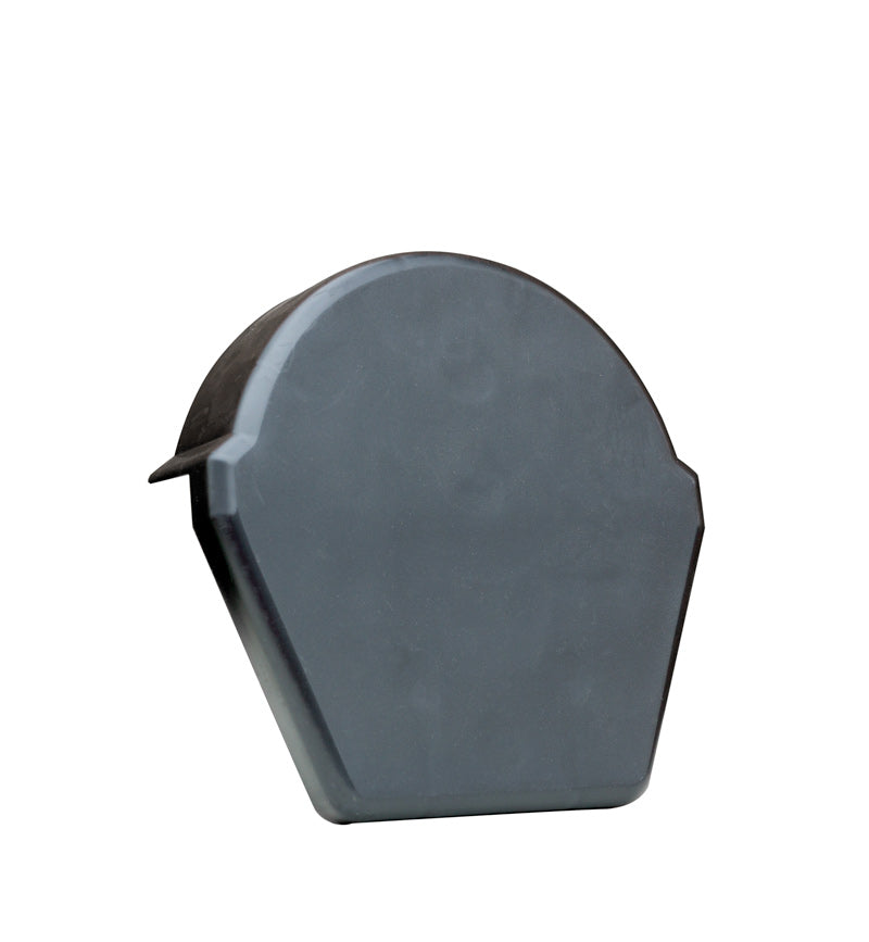 Lightweight Tiles Budget Ridge End Cap - Smooth Black