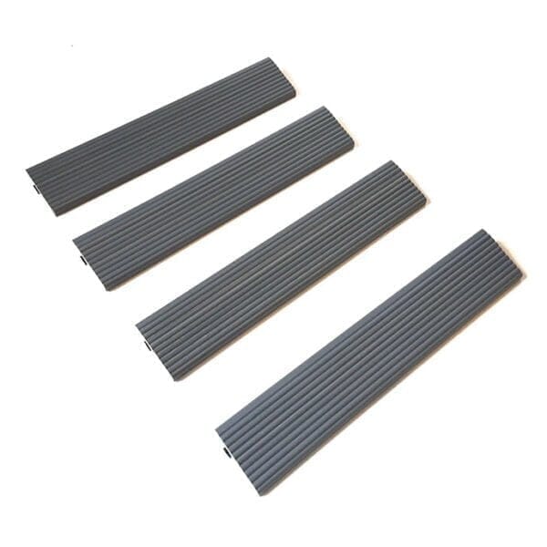 Castlewood Composite Decking Straight Ramp Silver Grey - Pack of 4