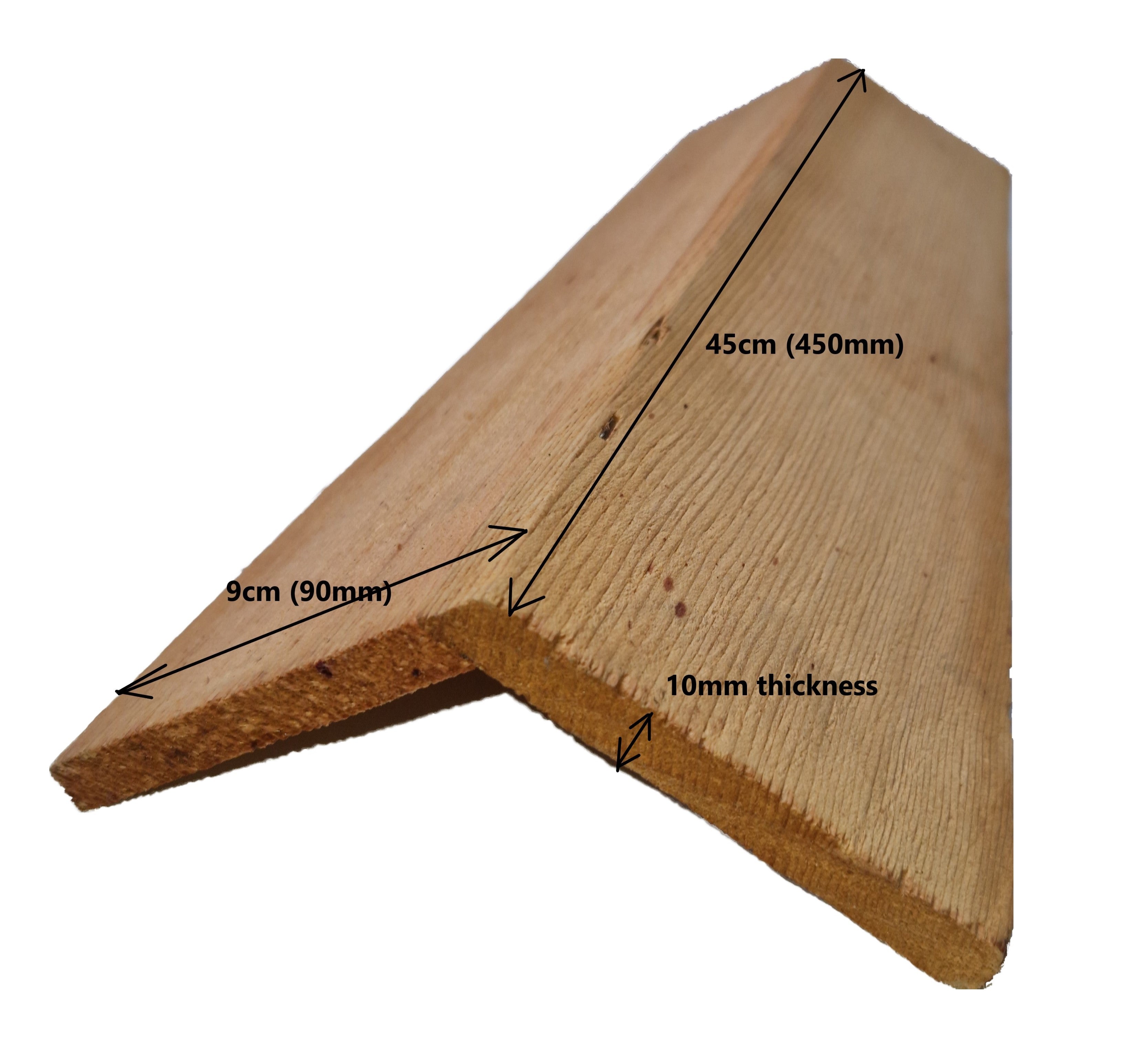 Western Red Cedar Shingle Ridge Tiles Blue Label No1 Grade - Single