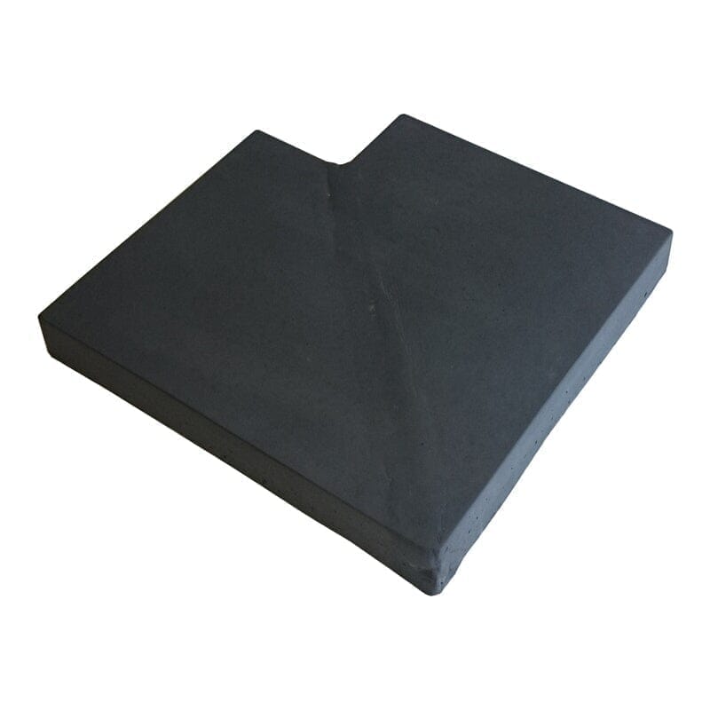 Charcoal Grey Flat Concrete Coping Corner Return