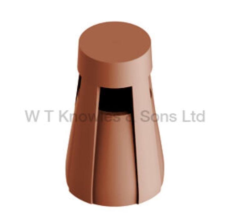 Clay Capped Edwardian Chimney Pot