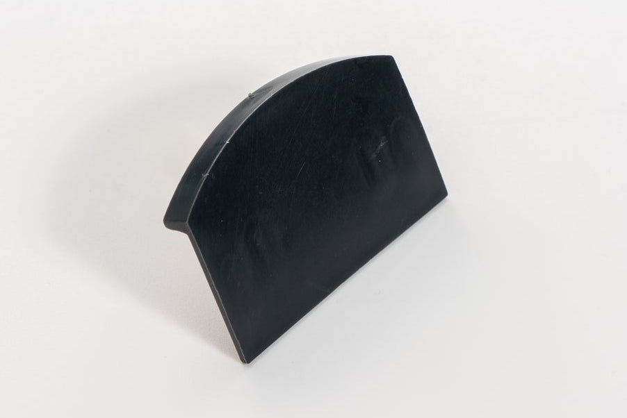 Anthracite grey glazing bar end cap for Corotherm roofing sheets