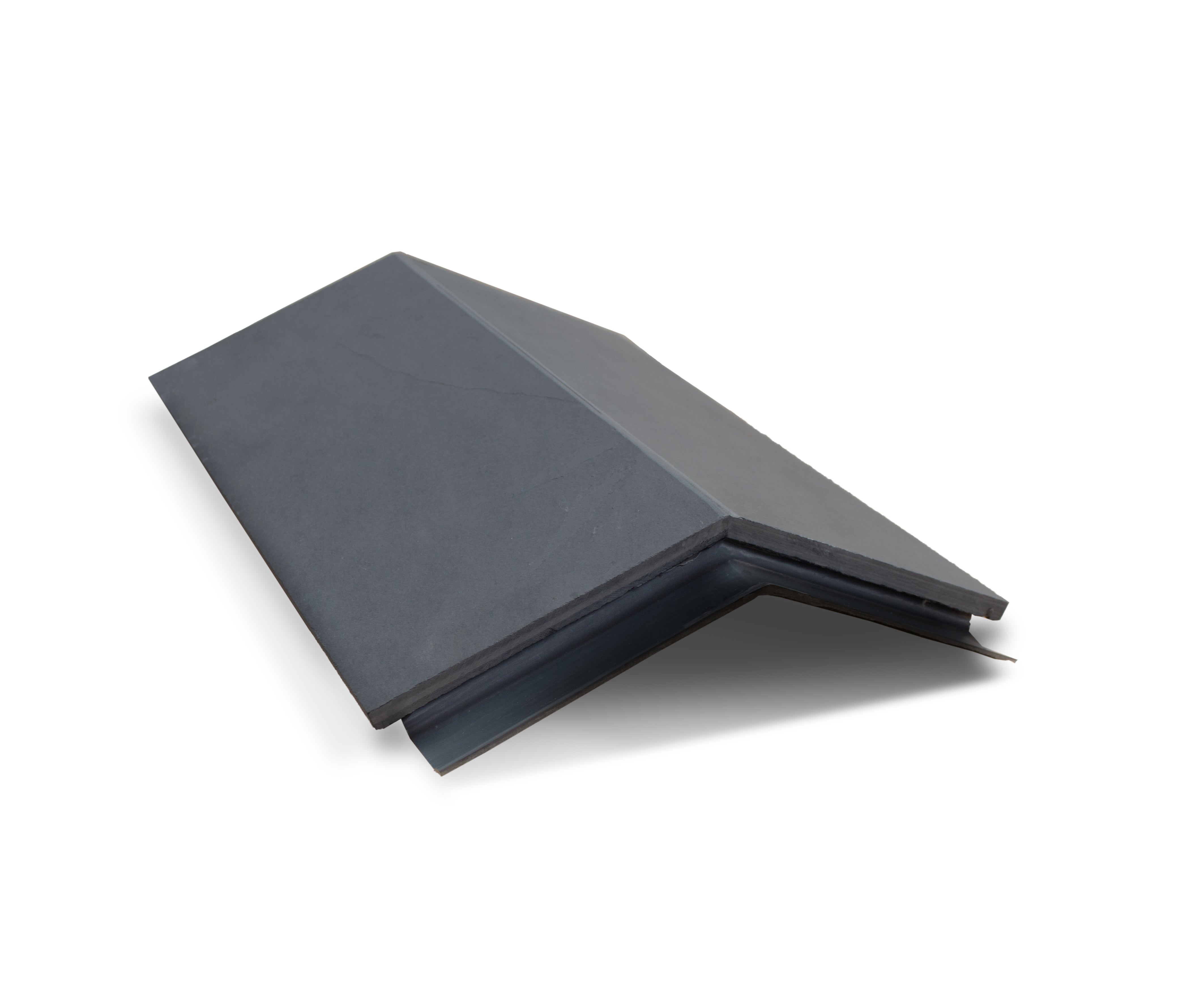 Mayan Natural Slate Graphite Ridge Tile - All-in-One