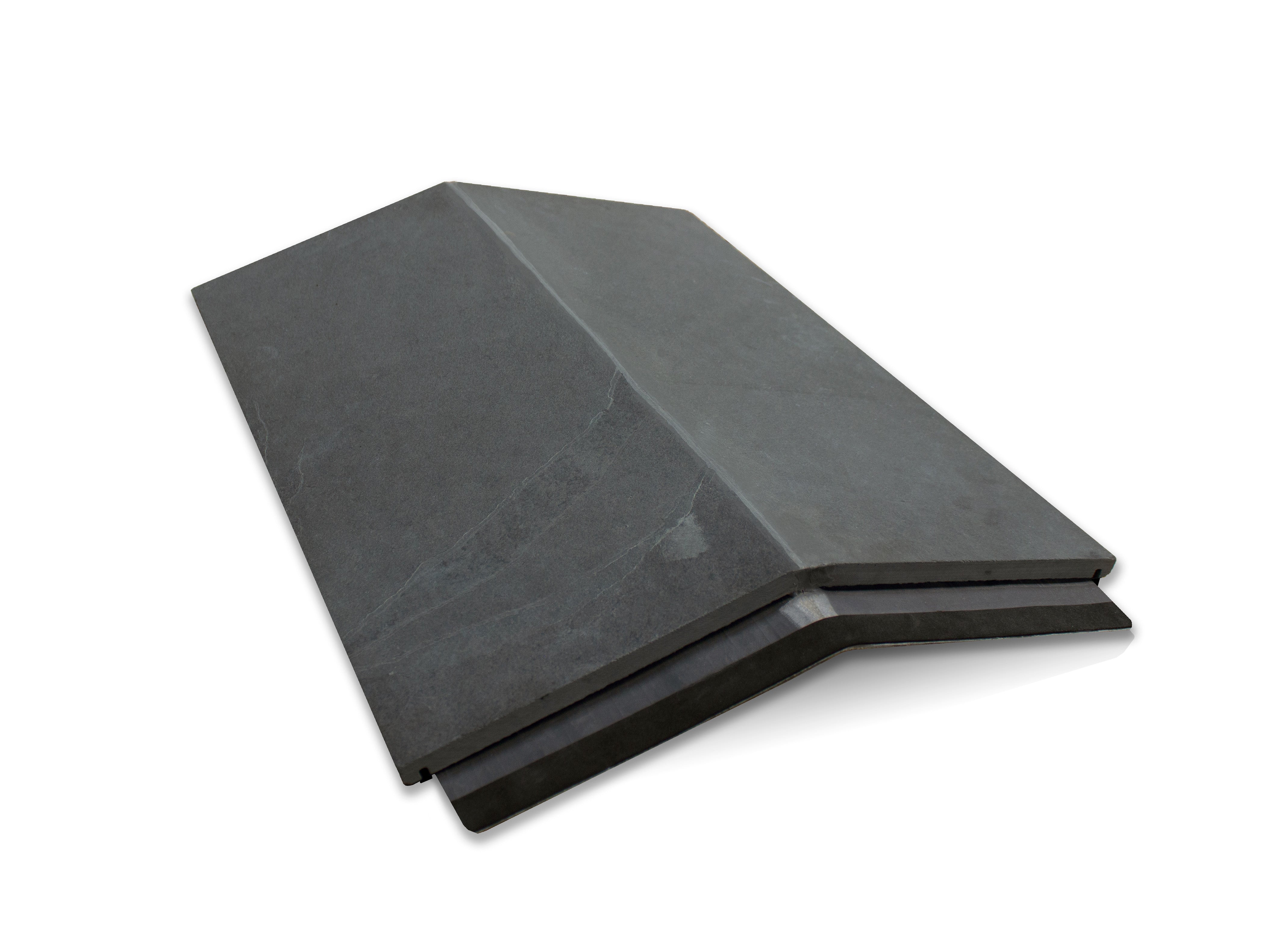 Mayan Natural Slate Graphite Ridge Tile - All-in-One