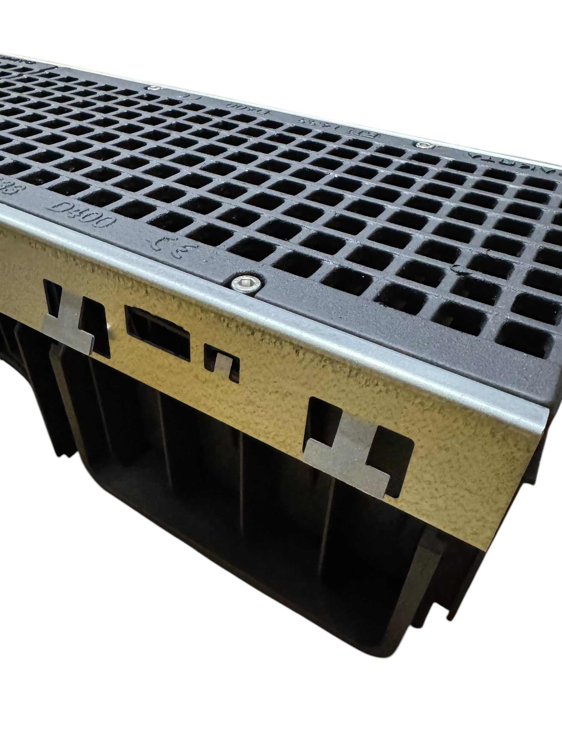 DEKDrain CETUS HDPE D400 Cast Iron Grating - 276/106mm