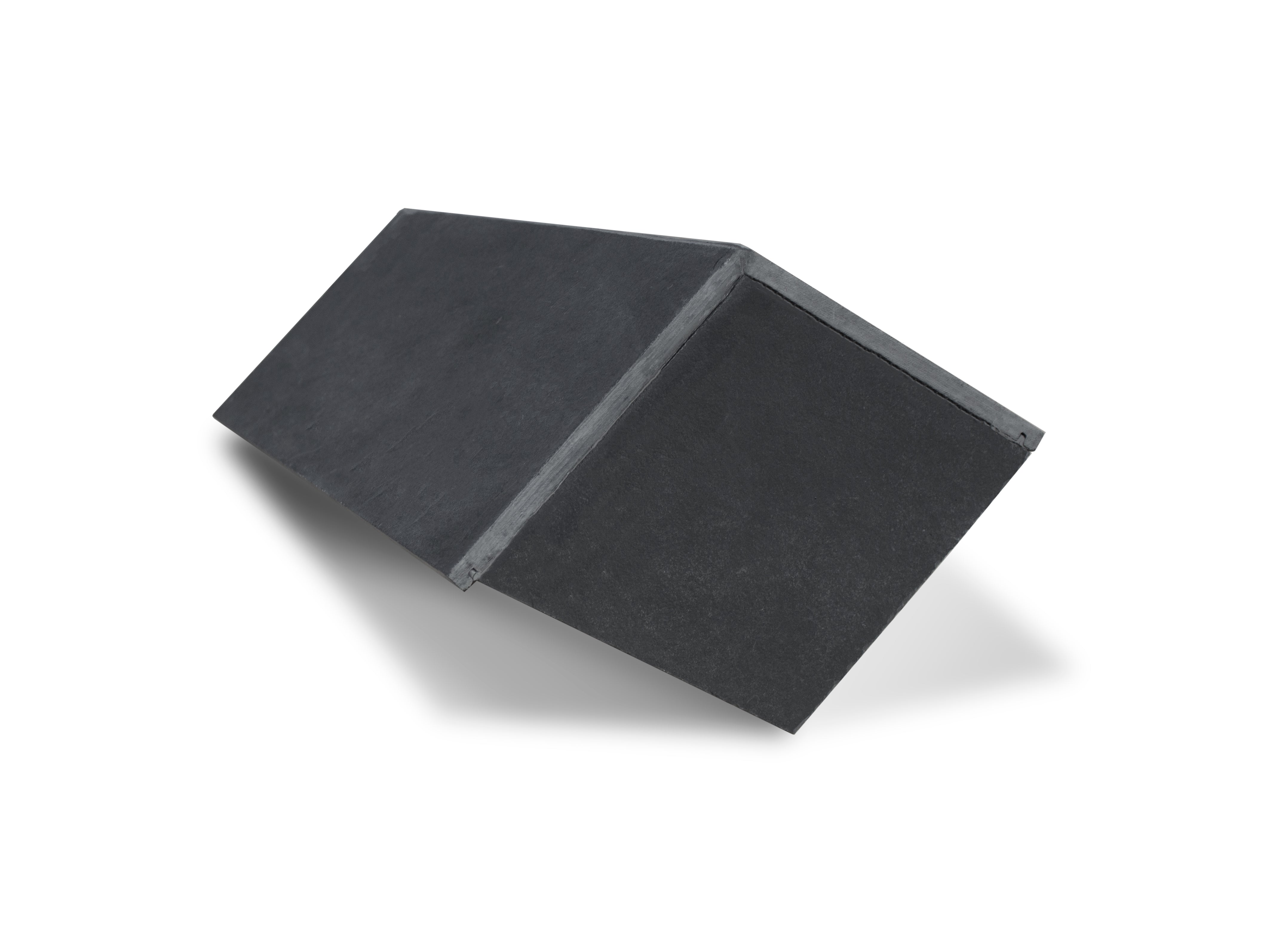 Mayan Natural Slate Graphite Block End Ridge Tile - Classic
