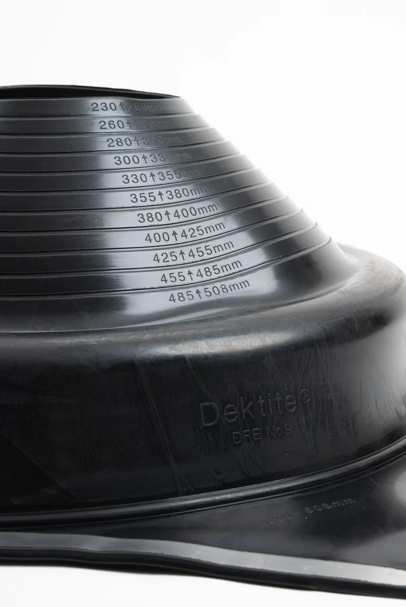 Dektite Premium Black EPDM Roof Pipe Flashing