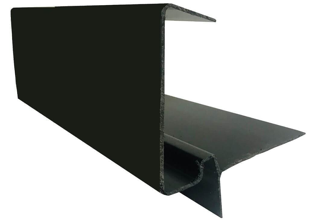 European Plastics PVC Continuous Dry Verge 'D' Type for High Profile Concrete Tiles