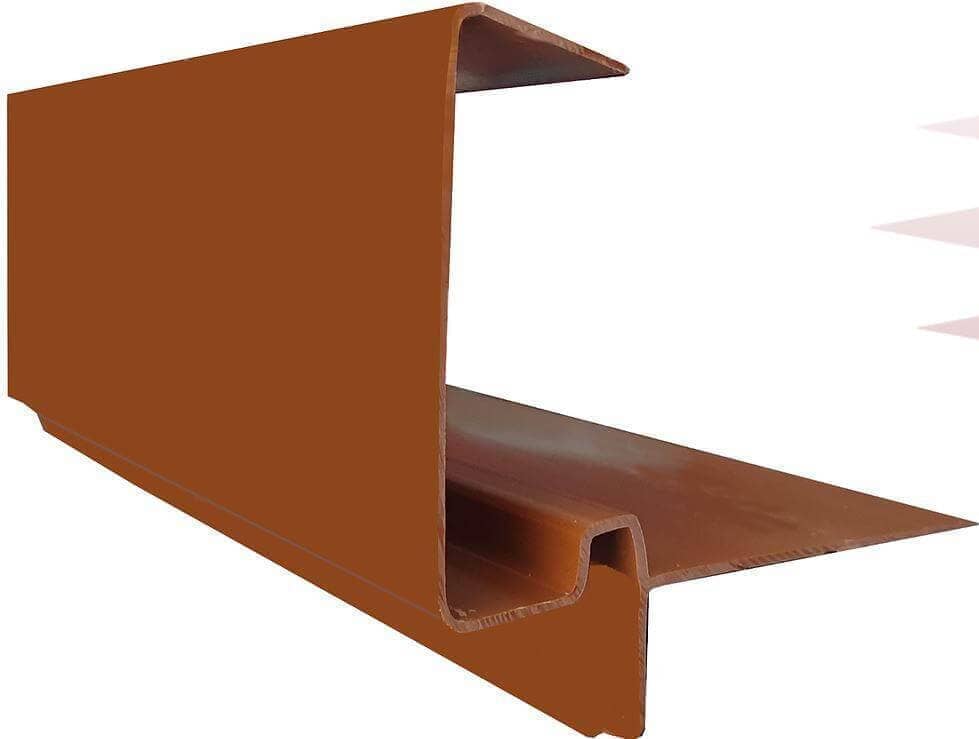 European Plastics PVC Continuous Dry Verge 'D' Type for High Profile Concrete Tiles