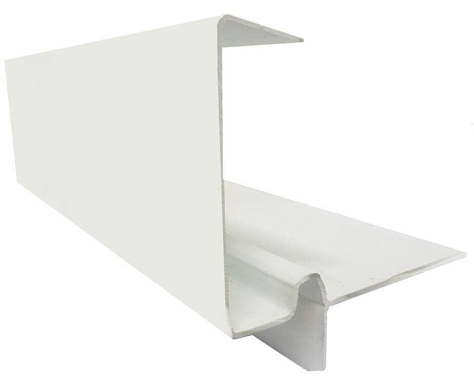 European Plastics PVC Continuous Dry Verge 'D' Type for High Profile Concrete Tiles