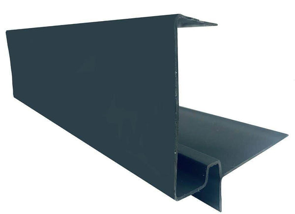 European Plastics PVC Continuous Dry Verge 'D' Type for High Profile Concrete Tiles