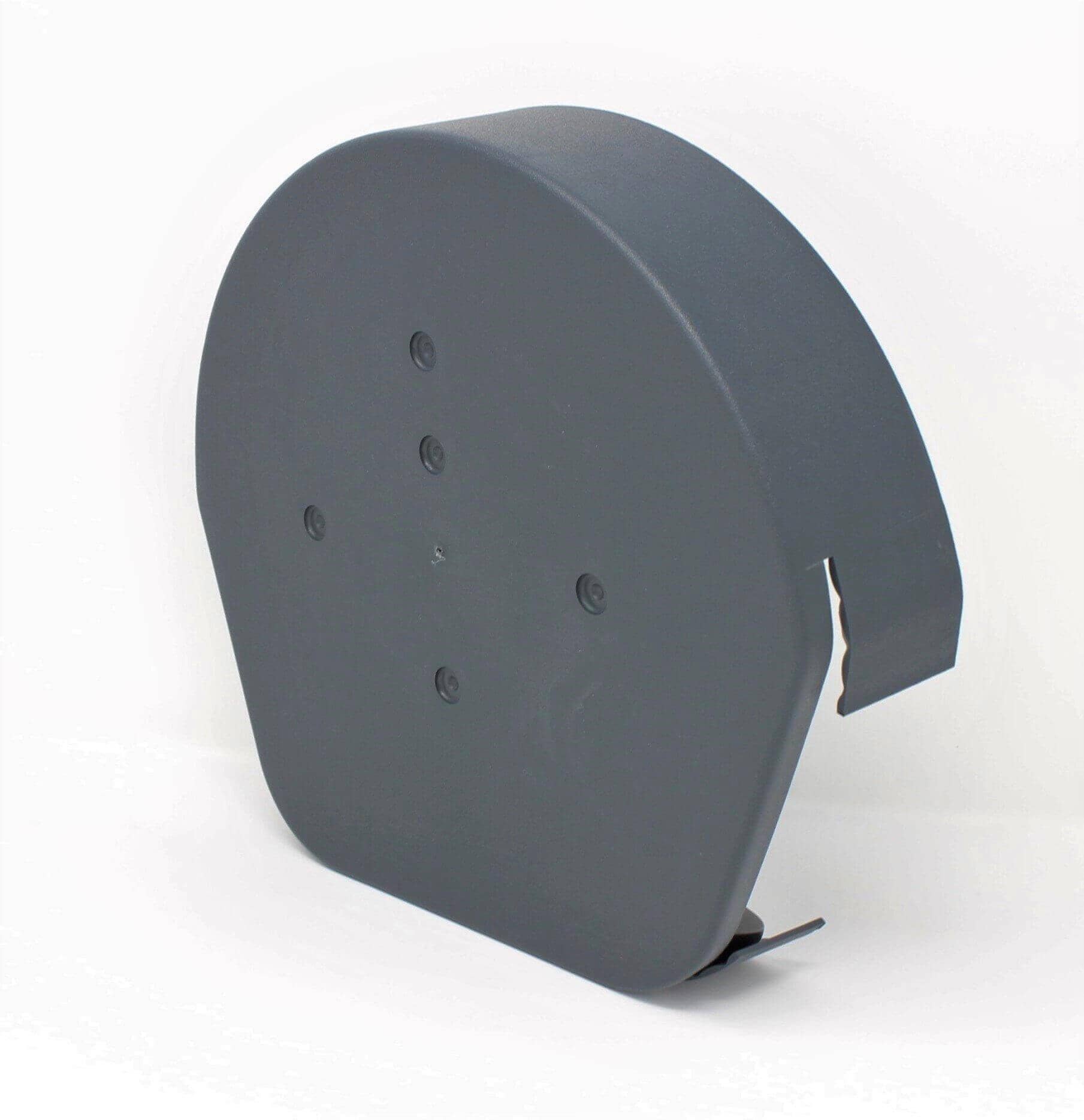 European Plastics PVC Continuous Dry Verge Half Round Ridge End Cap 'R' Type for Concrete Tiles