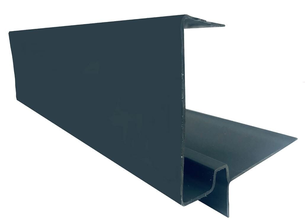 European Plastics PVC Continuous Dry Verge 'M' Type for Thin Leading Edge Concrete Tiles