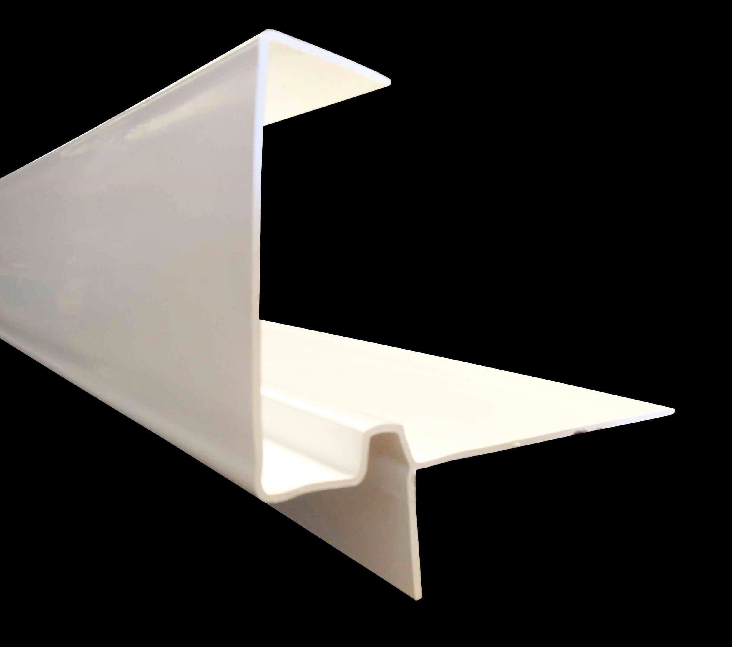 European Plastics PVC Continuous Dry Verge 'R' Type for Concrete Tiles