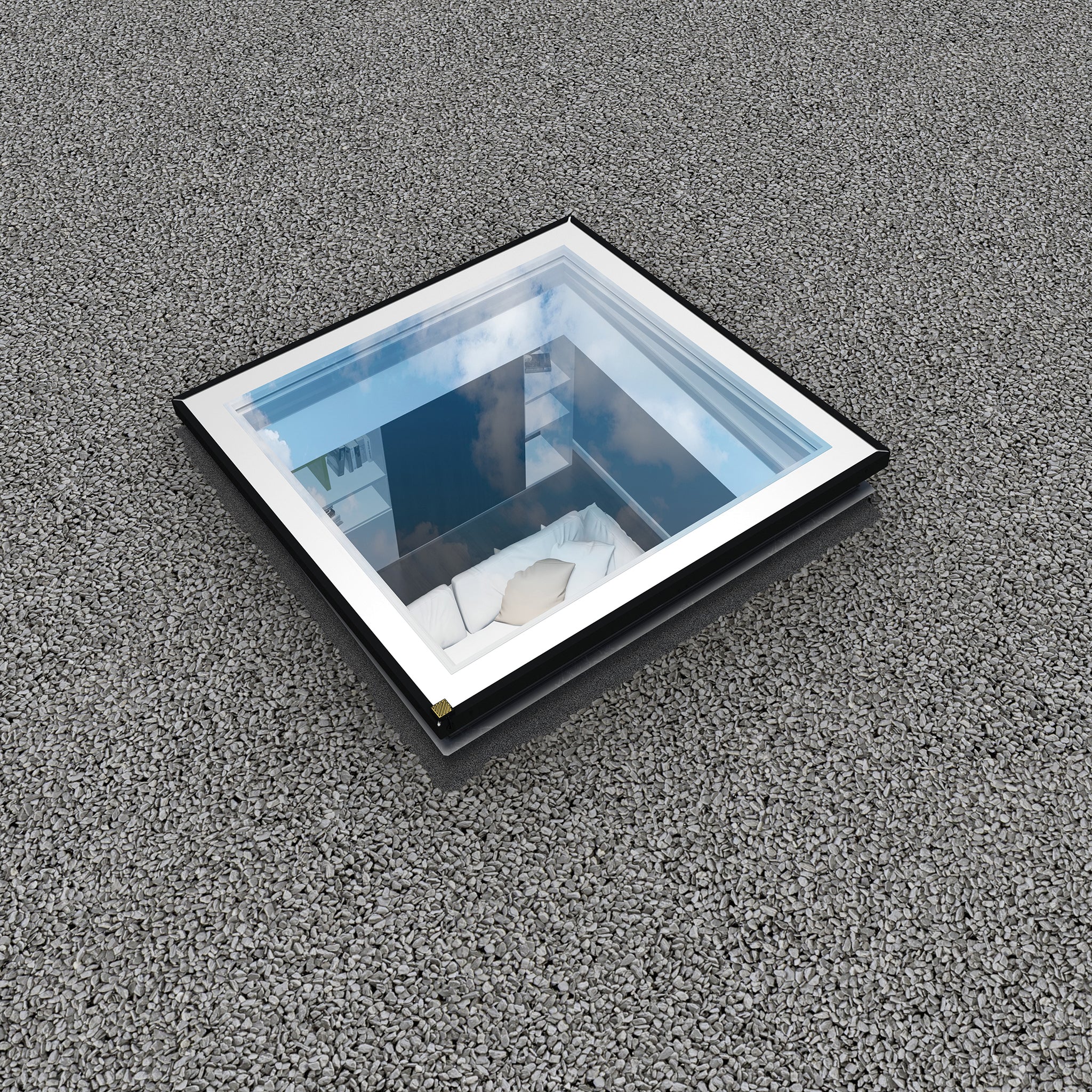 FAKRO Double Glazed Electric Opening Flat Roof Window