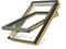 Fakro Electrically Operated Centre Pivot Natural Pine Pitched Roof Window