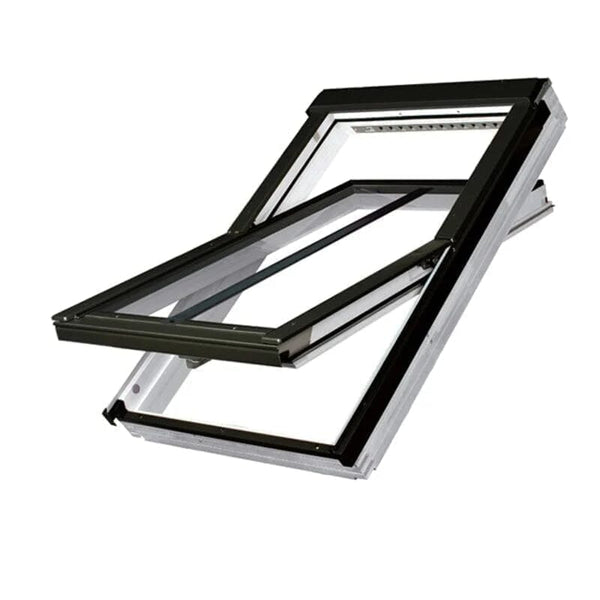 Fakro Electrically Operated Z-Wave Centre Pivot White Painted Conservation Window