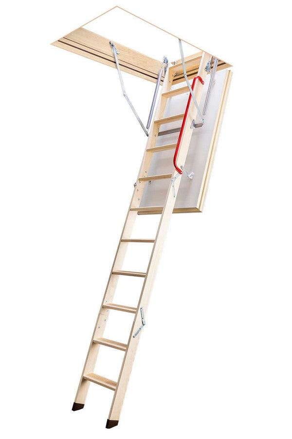 Fakro LWK Komfort 3 Section Wooden Loft Ladder - 60cm x 120cm x 2.8m