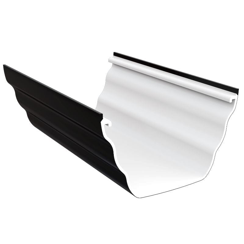 Freeflow 135mm Plastic Ogee Style Guttering 4m Length - Black