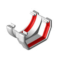Freeflow Half Round Style Plastic Guttering Union Bracket - White - Roofing Supplies UK