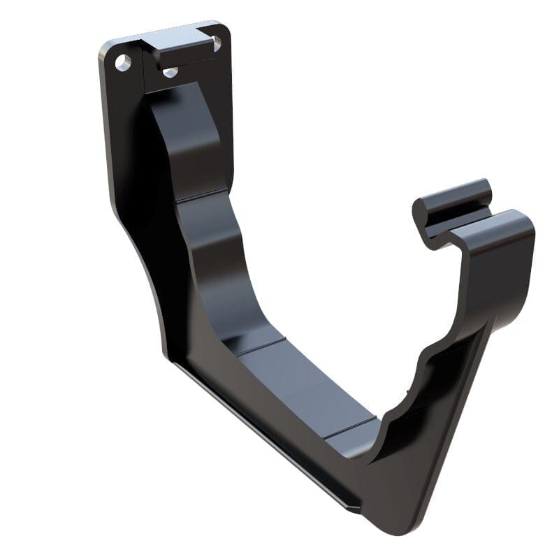 Freeflow Ogee Style Plastic Guttering Fascia Bracket - Black