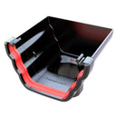 Freeflow Ogee Style Plastic Guttering Stopend Outlet - Black - Roofing Supplies UK