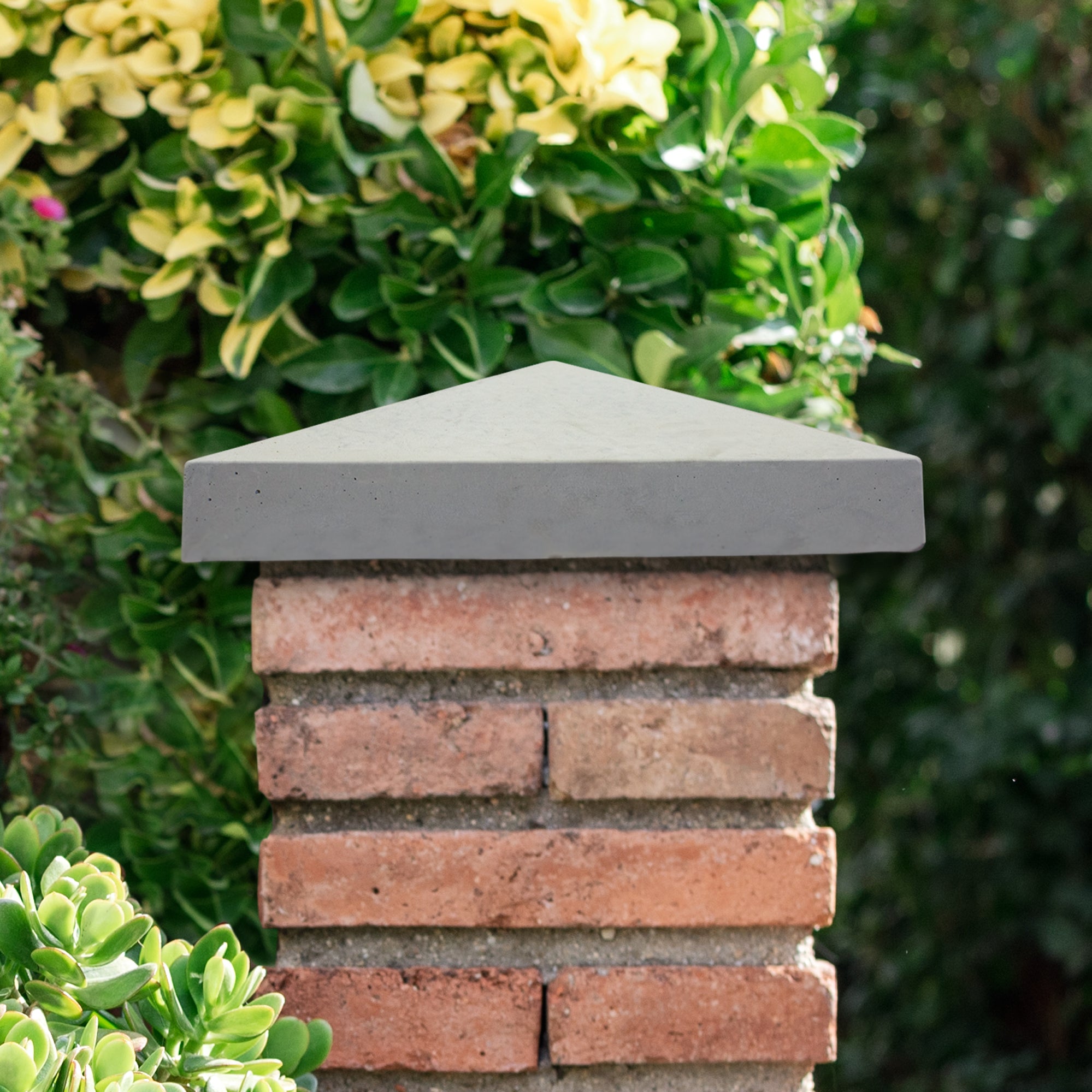 Willowcrete 4-Way Weathered Concrete Pier Cap