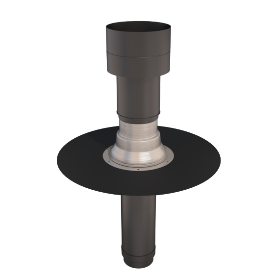 Ubbink OFT-1 Flat Roof Vent/Terminal for EPDM - 166mm