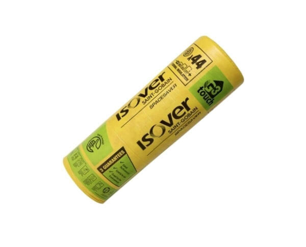 Isover Spacesaver Loft Roll Insulation Glass Wool 100mm - 14.12m2 per Roll