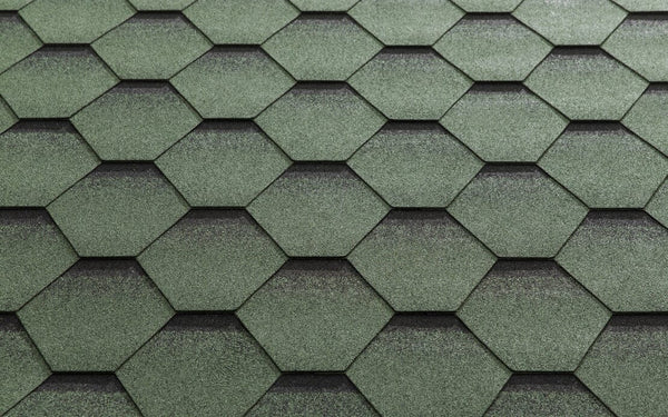 Katepal Super Katrilli Hexagonal Felt Bitumen Shingles (3m2) - Green