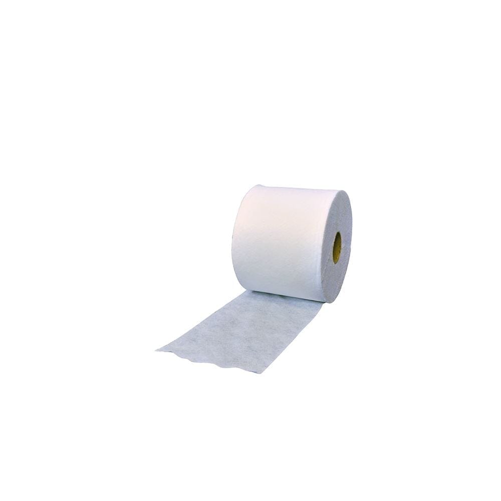 Liquid Rubber Geo Textile Reinforcement Tape, partially unrolled, for use in roofing joints and angles