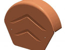 Manthorpe SmartVerge PVCu Rounded Ridge End Caps - Pack of 2