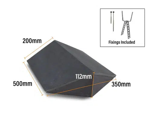 Mayan Natural Slate All-in-One RealRidge Graphite Hip End Tile 500mm