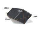 Mayan Natural Slate Classic RealRidge Graphite Block End Ridge Tile - Roofing Supplies UK